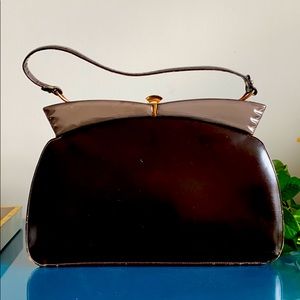 PARAGON 1960s Vintage Leather Handbag